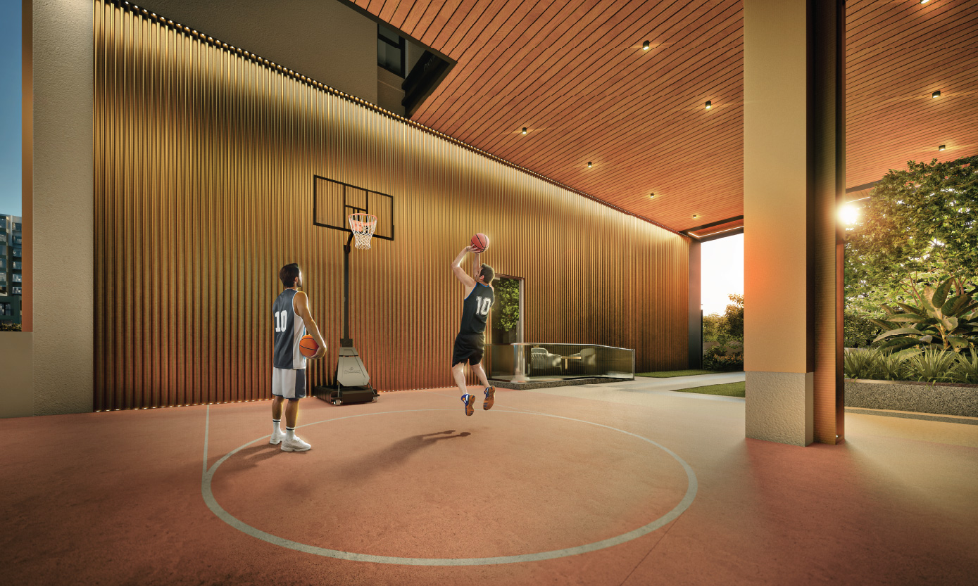 Half Basketball Court