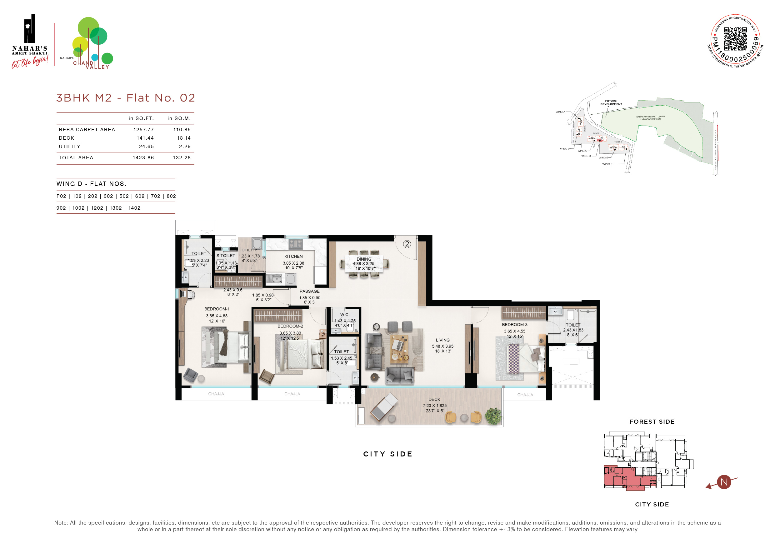 3 BHK M2 - Flat No. 02